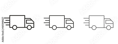 Delivery icon symbol for Info Graphic, Design Elements and Websites