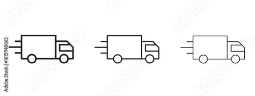 Delivery icon symbol for Info Graphic, Design Elements and Websites