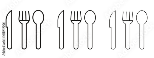 Cutlery icon symbol for Info Graphic, Design Elements and Websites