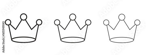 Crown icon symbol for Info Graphic, Design Elements and Websites
