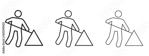 Construction icon symbol for Info Graphic, Design Elements and Websites