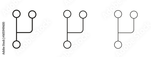 Code branch icon symbol for Info Graphic, Design Elements and Websites