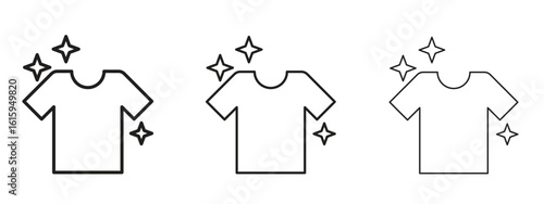 Clean Clothes icon symbol for Info Graphic, Design Elements and Websites