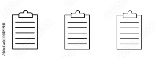 Clipboard icon symbol for Info Graphic, Design Elements and Websites