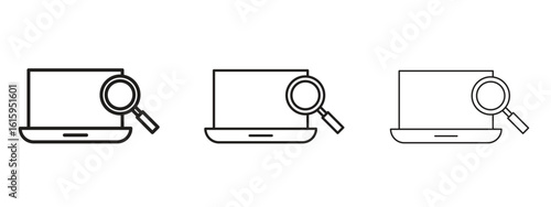 Browsing icon symbol for Info Graphic, Design Elements and Websites