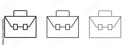 Briefcase icon symbol for Info Graphic, Design Elements and Websites