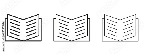 Book icon symbol for Info Graphic, Design Elements and Websites