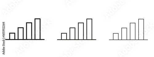 Bar chart icon symbol for Info Graphic, Design Elements and Websites