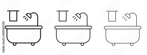 Bathroom icon symbol for Info Graphic, Design Elements and Websites