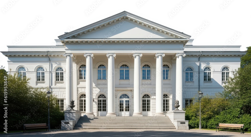 Fototapeta premium Grand White Mansion