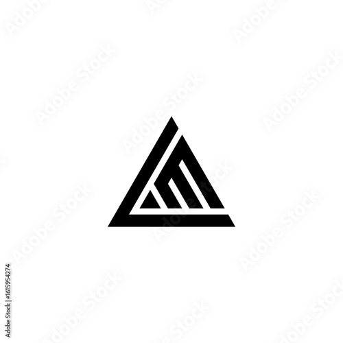 lm letter vector logo abstract