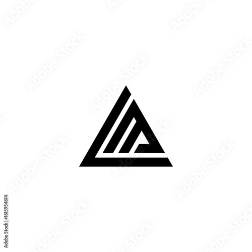 lm letter vector logo abstract