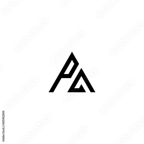 ps letter vector logo abstract