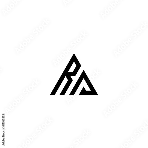ps letter vector logo abstract