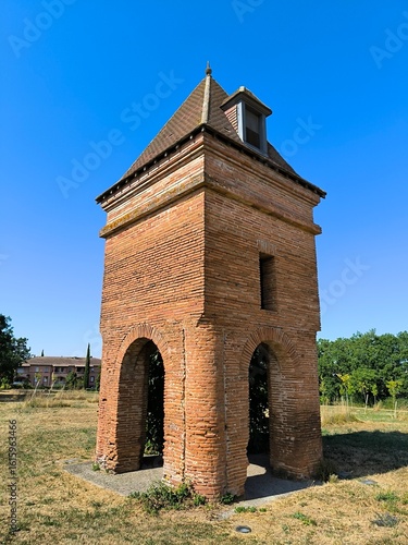 A well-preserved old dovecote with its openings and dungeon