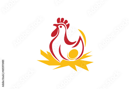 Farm Fresh Rooster Poultry Logo