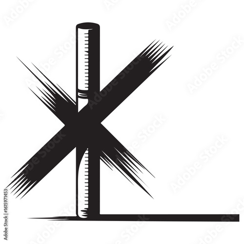 No Smoking Silhouette Graphic Poster Design
