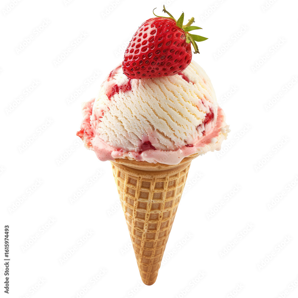 Strawberry ice cream cone (2) Strawberry ice cream cone (2)