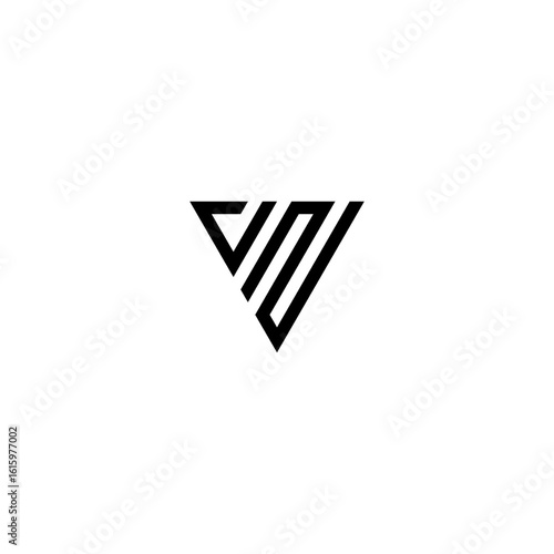 vn letter vector logo abstract