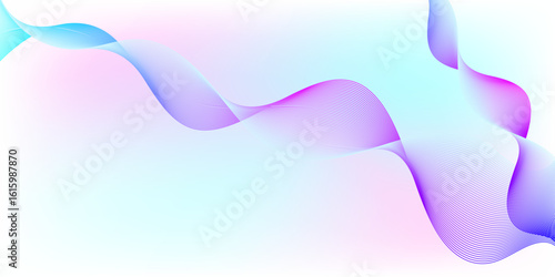 Multicolor waves abstract