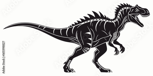 Here are a few options for your image description, keeping it under 200 characters and using your specified keywords:

Isolated 3D render of a gigantic tyrannosaurus rex, a prehistoric extinct reptile