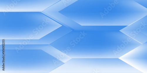Abstract bacgkround blue and white gradient. Modern blue abstract rectangle box lines background for presentation design, banner, brocure.
