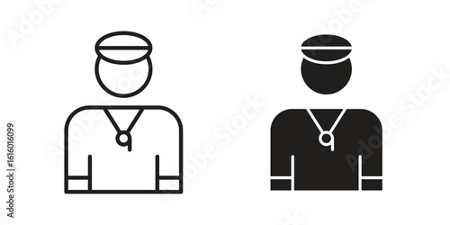 Trainer icon for social media, app, and web design. Vector illustration.