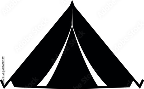 camping tent silhouette, camping tent black symbol symbol