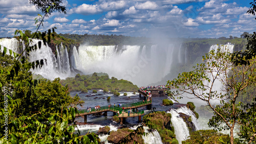 The Iguazu Waterfalls between Argentina and Brazil