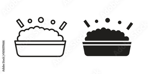 Risotto icon for social media, app, and web design. Vector illustration.