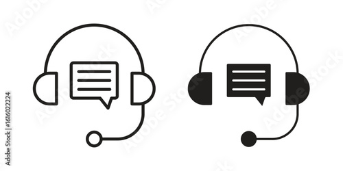 Online support icon for social media, app, and web design. Vector illustration.