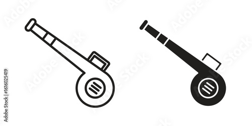 Leaf blower icon for social media, app, and web design. Vector illustration.