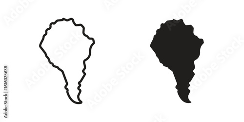 Latin america icon for social media, app, and web design. Vector illustration.