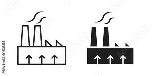 Geothermal Energy icon for social media, app, and web design. Vector illustration.