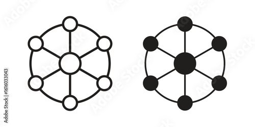 Dependency icon for social media, app, and web design. Vector illustration.