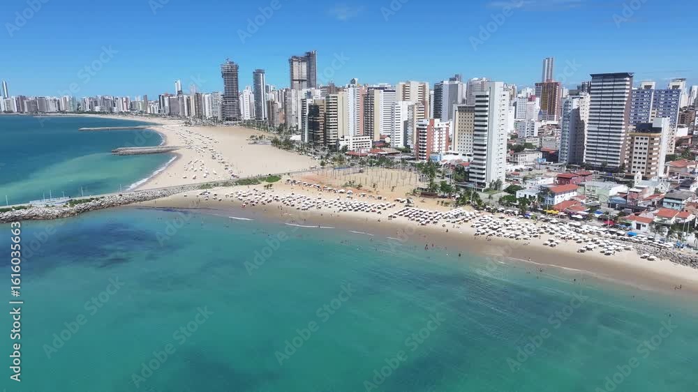 Fortaleza Skyline At Fortaleza In Ceara Brazil. Downtown Cityscape. Urban Beach. Coastal Highrise Buildings. Fortaleza Skyline At Fortaleza In Ceara Brazil. Shore Avenue. Brazil Northeastern. Fortaleza Skyline At Fortaleza In Ceara Brazil. Downtown Cityscape. Urban Beach. Coastal Highrise Buildings. Fortaleza Skyline At Fortaleza In Ceara Brazil. Shore Avenue. Brazil Northeastern.