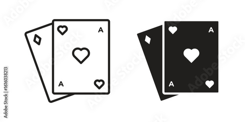 Baccarat icon for social media, app, and web design. Vector illustration.