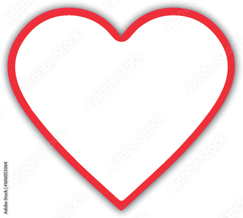 Heart shape design for love symbols, Set simple drawings heart symbols, valentines day related designs and frames, Red heart formed by Available in vector EPS format. editable vector file format.