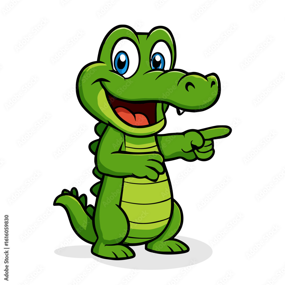 Fototapeta premium crocodile cute cartoon cute alligator mascot illustrations