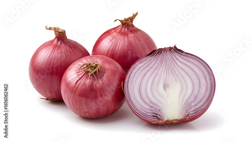 Wallpaper Mural Fresh Red Onions with a Slice Showing Layers Torontodigital.ca