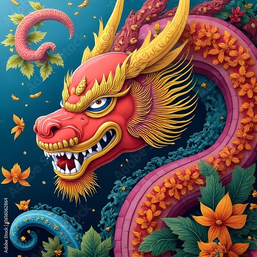 Wallpaper Mural chinese dragon statue Torontodigital.ca