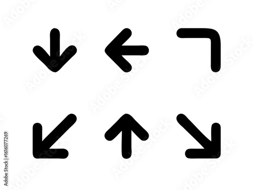 vector set of icons arrow