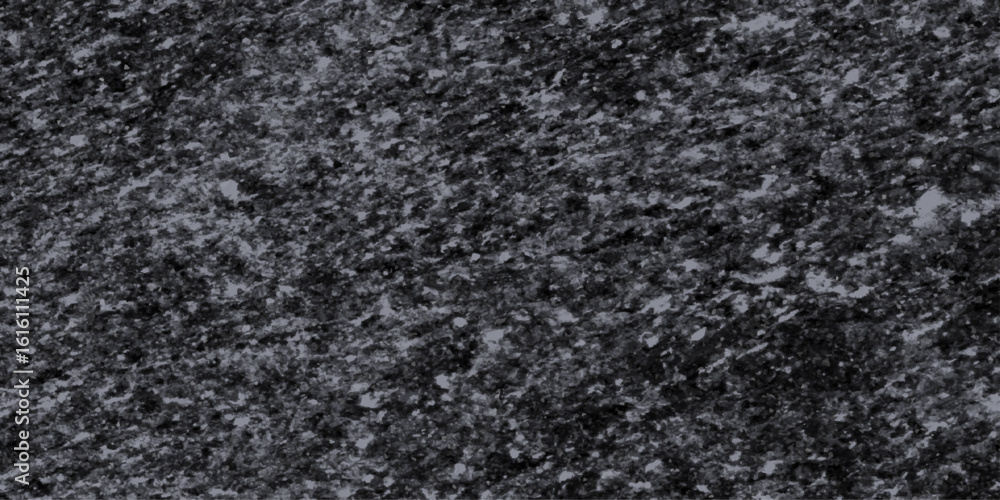 Fototapeta premium Abstract 3d rendering of triangulated surface. Low Poly Style / triangular shape black and white. Black background.3D Illustration - Black low poly texture