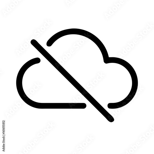 Cloud off icon vector illustration