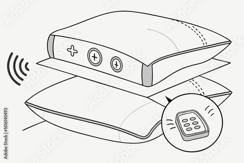 Wireless Remote Control for Pillows.