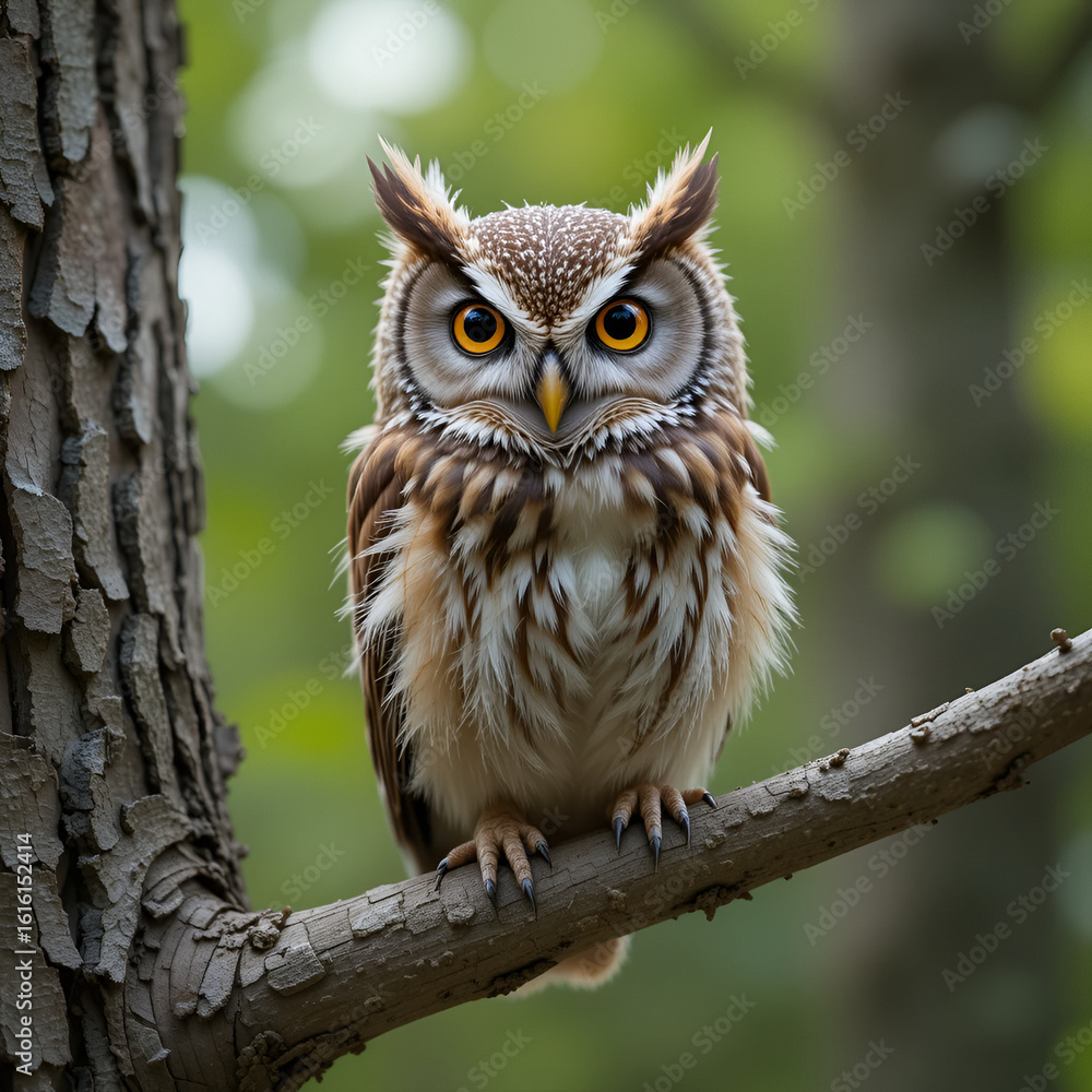 Fototapeta premium Eastern screech owl - Megascops asio