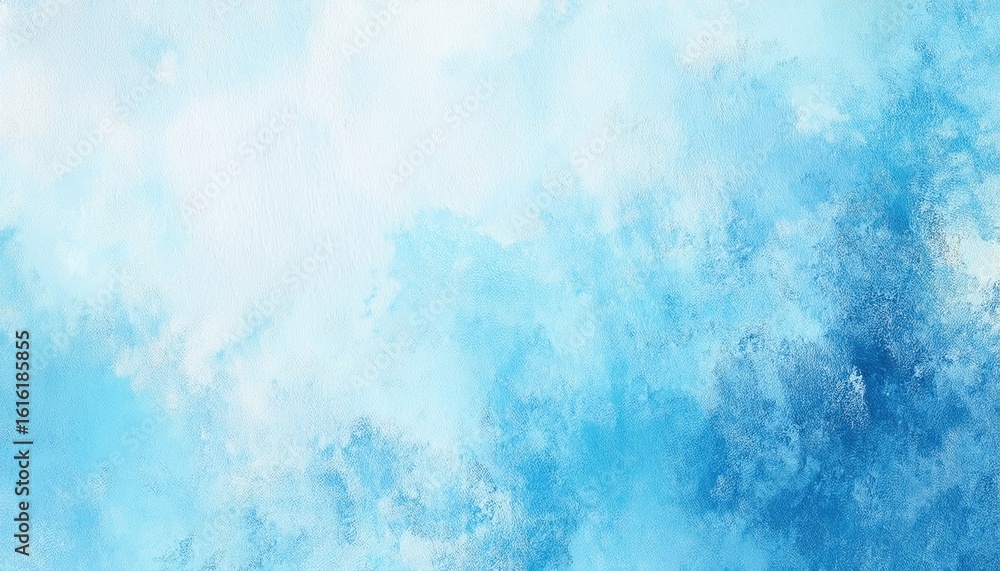 Fototapeta premium light blue watercolor gradient background texture with soft cloud-like brush strokes for abstract design or branding use