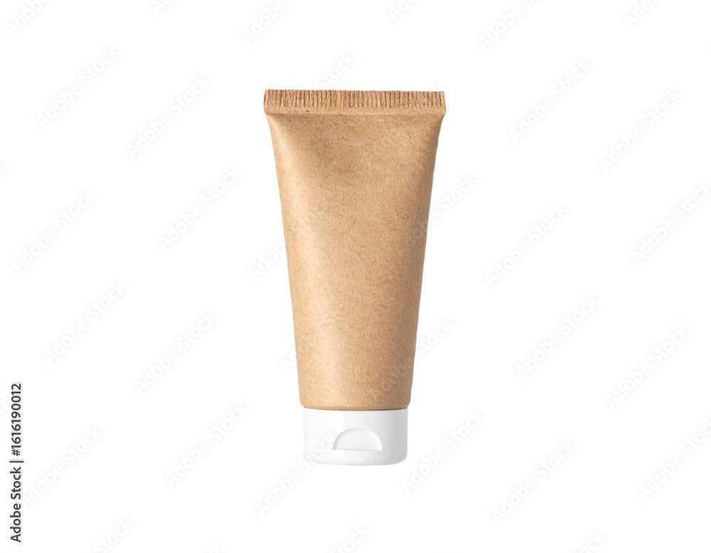 Obraz premium Eco friendly kraft paper tube packaging for beauty or cosmetic product mockup