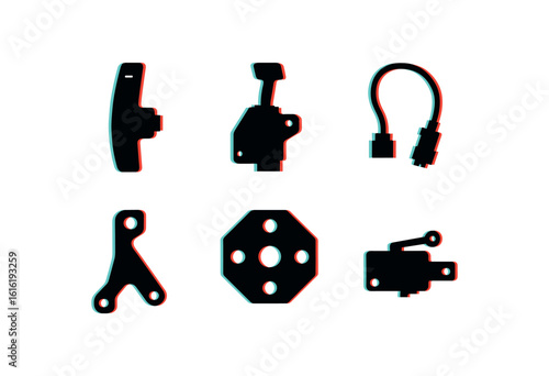 isolated backgond paddle arbo paddle switch assembly paddle arbo actuator paddle arbo wiring harness paddle arbo bracket paddle arbo indeing plate paddle arbo overshift switch