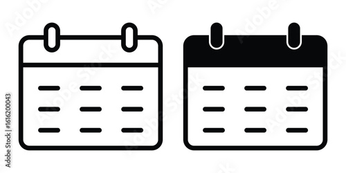 Calendar icon set. calendar planner icons for app, website, ui. reminder organizer event signs. business plan schedule. Reminder organizer event signs, Business plan schedule. calendar liner stroke. 